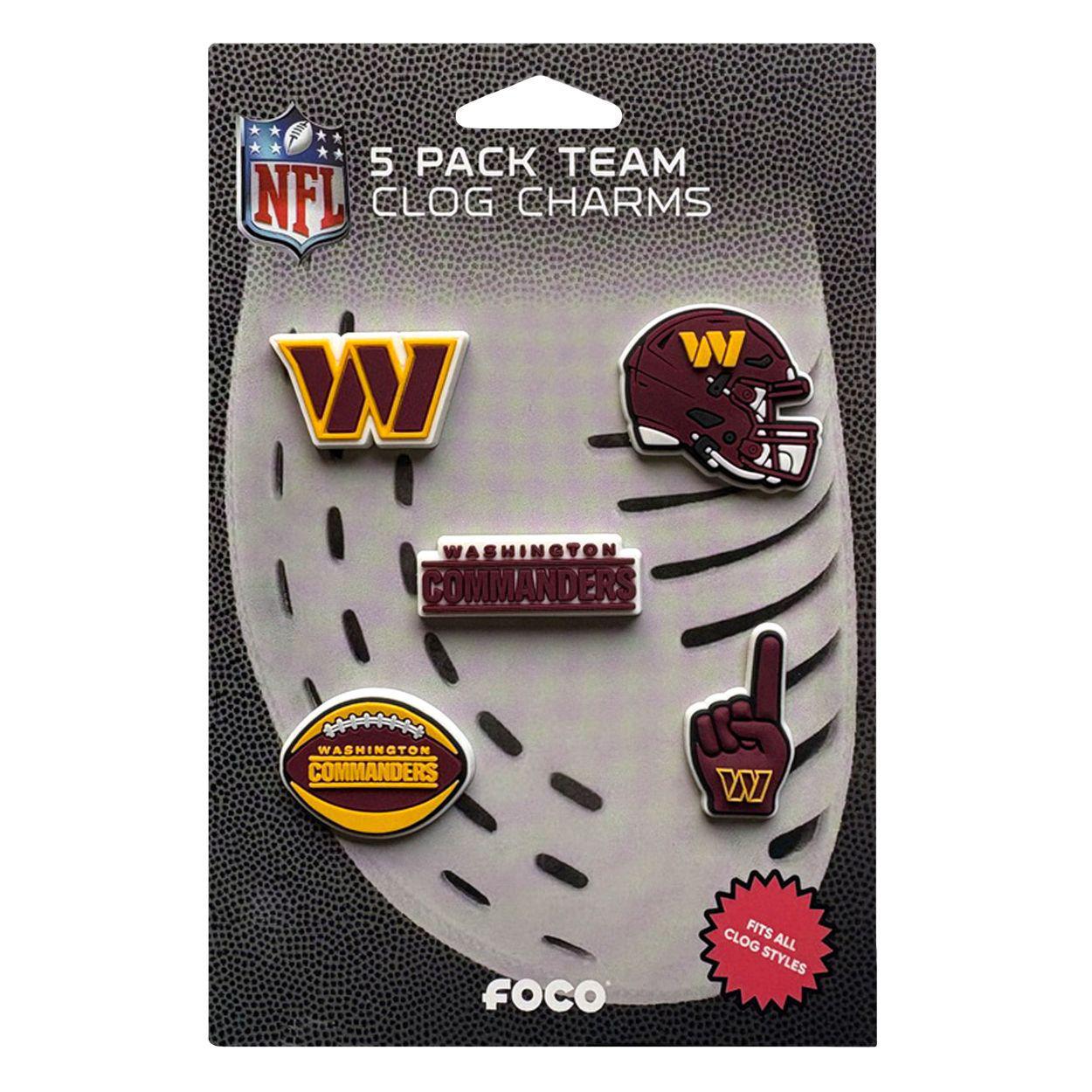 Commanders 2025 5-Pack Team Clog Charms