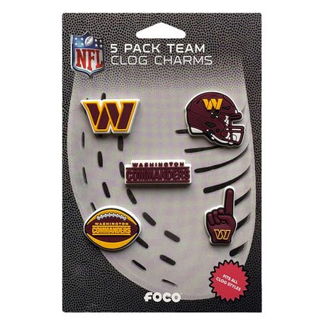 Commanders 2025 5-Pack Team Clog Charms