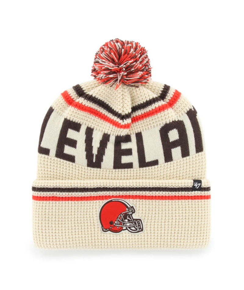 Browns 2026 '47 Brand Men's Quattrle Cuff Knit Pro Football Hall of Fame
