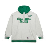 Eagles 2025 Mitchell & Ness Men's NFL Off Season Fleece Hoodie Vintage Logo Sweatshirt