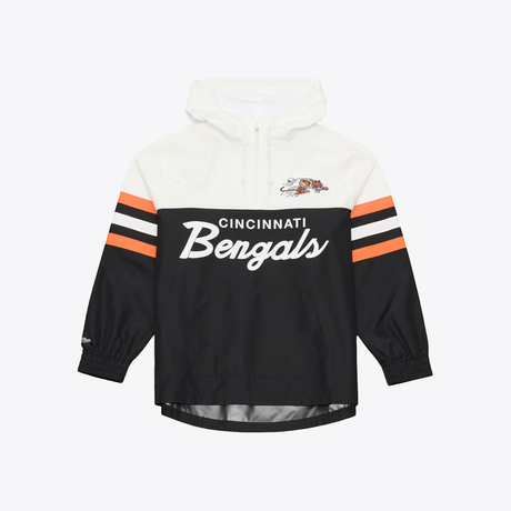 Bengals 2026 Mitchell & Ness Men's Head Coach Lightweight Anorak Windbreaker Pro Football Hall of Fame