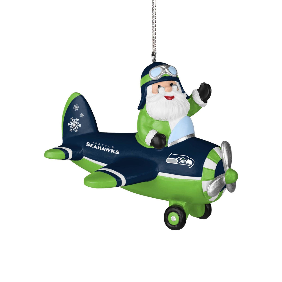 Seahawks Santa Airplane Ornament Pro Football Hall of Fame
