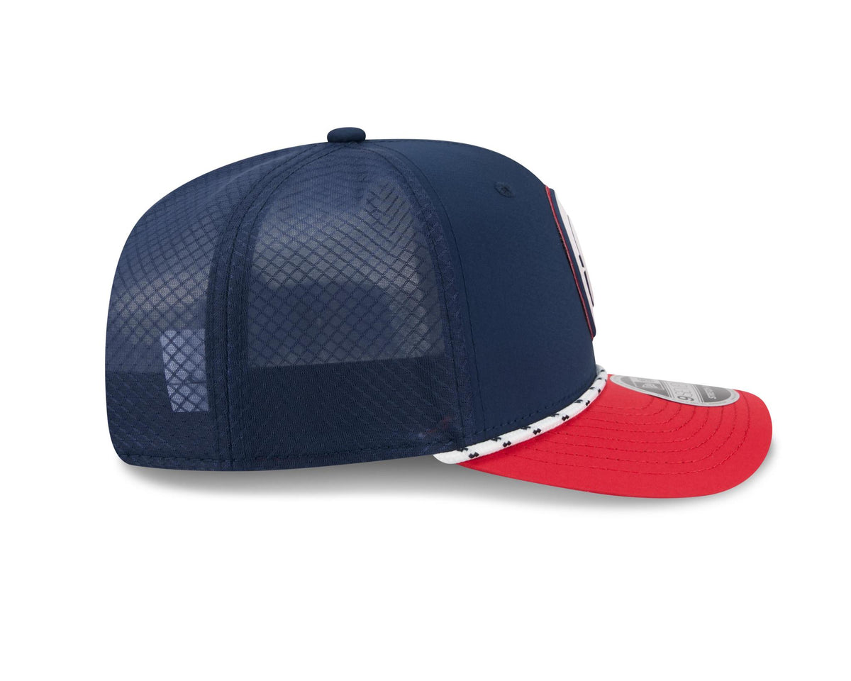 Patriots 2026 New Era Men's 9SEVENTY Stretch Snap Two-Tone Hat Pro Football Hall of Fame