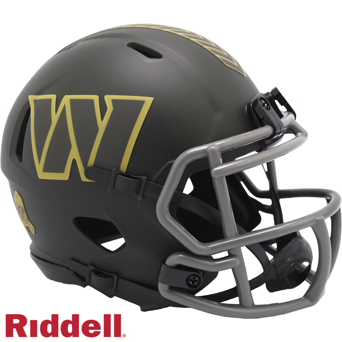 commanders football helmet Washington Commanders Helmet Riddell Replica Mini Speed Style Salute to Service 2025