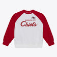 Chiefs 2026 Mitchell & Ness Women's NFL Head Coach Raglan Crewneck Pro Football Hall of Fame