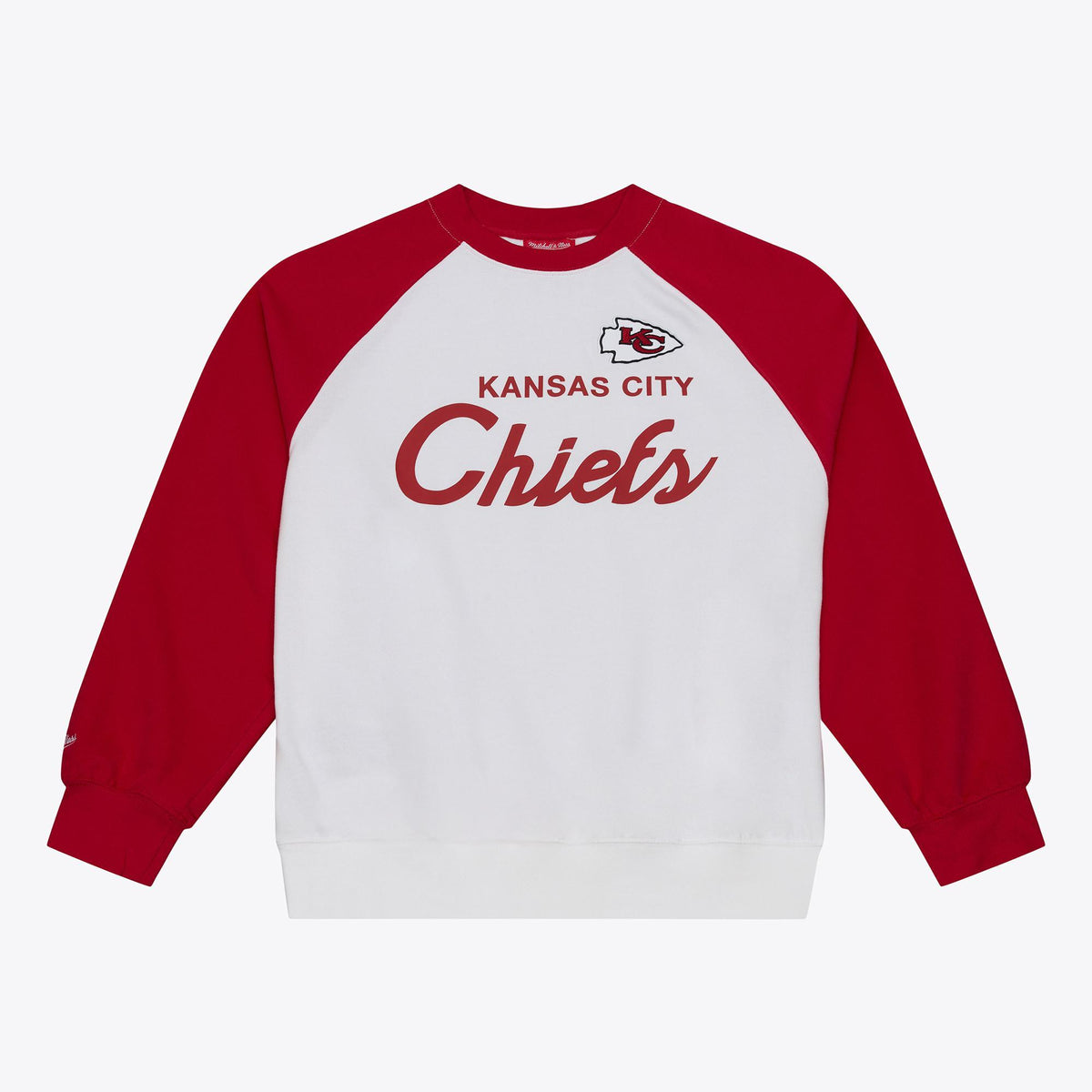 Chiefs 2026 Mitchell & Ness Women's NFL Head Coach Raglan Crewneck Pro Football Hall of Fame