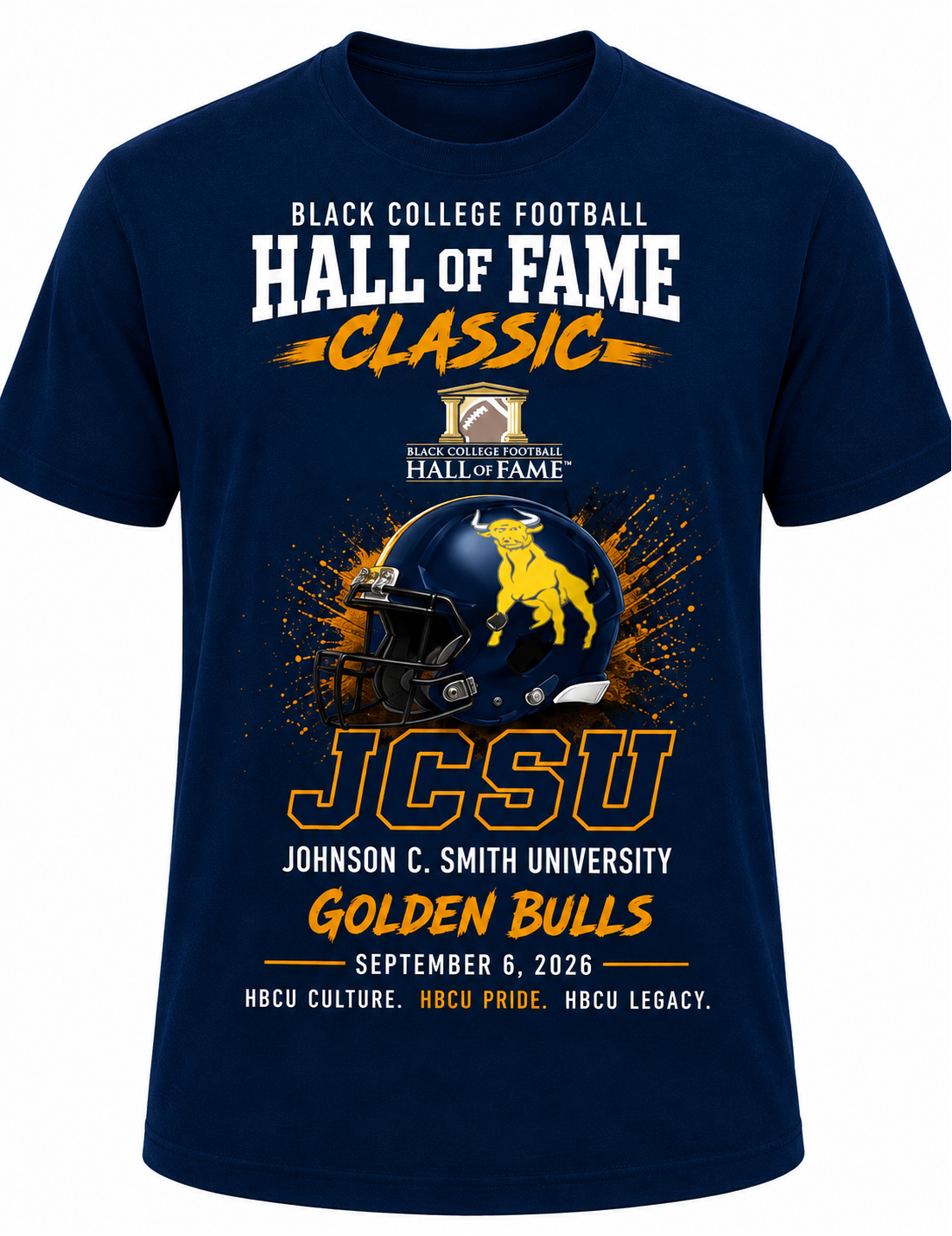 Black College Football Hall of Fame 2026 Classic Johnson C. Smith T-Shirt