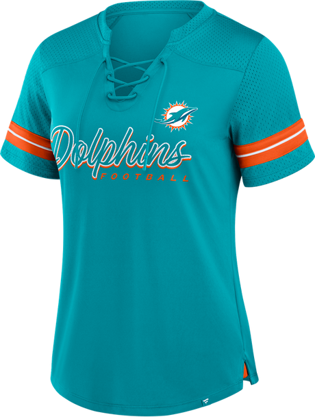 Dolphins Women's Play Script Fashion T-Shirt