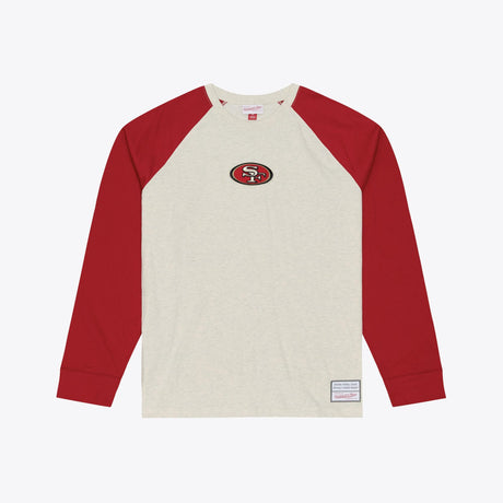 49ers 2026 Mitchell & Ness Retro Roots Premium Long Sleeve T-Shirt (10336986071316)
