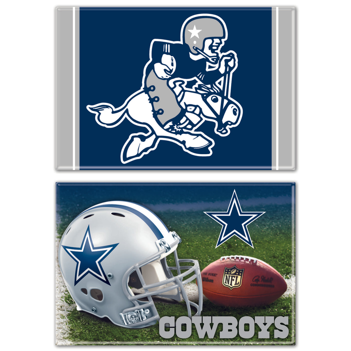 Cowboys 2-Pack Rectangle Magnets