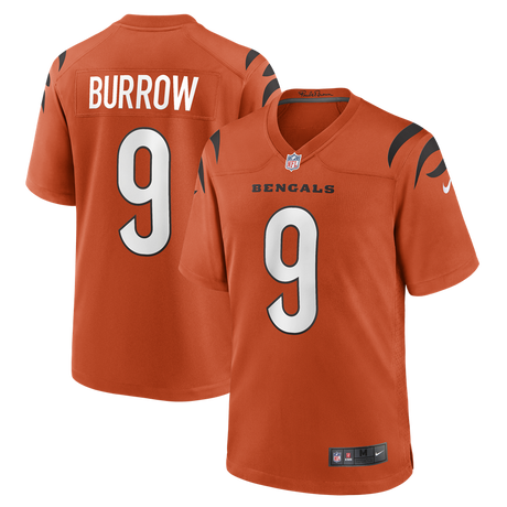 Bengals Joe Burrow Men's Nike Orange Alternate Game Jersey