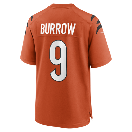 Bengals Joe Burrow Men's Nike Orange Alternate Game Jersey