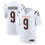 Bengals Joe Burrow Men's White Road Nike Game Jersey