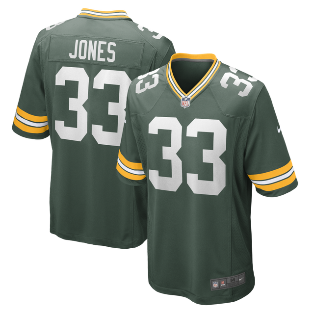 Packers Aaron Jones Adult Nike NFL Game Jersey