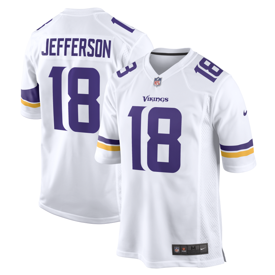 Vikings Justin Jefferson Adult NFL Nike Game Jersey - White