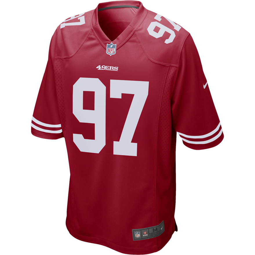 49ers Nick Bosa Men's Red Nike Game Jersey