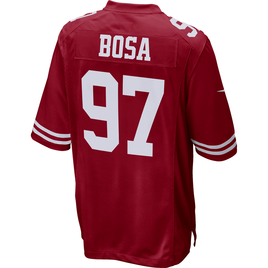 49ers Nick Bosa Men's Red Nike Game Jersey