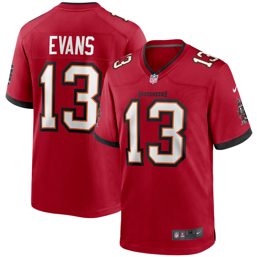 Buccaneers Mike Evans Men's Red Nike Game Jersey