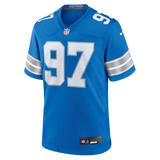 Lions Aidan Hutchinson Men's Blue Nike Game Jersey