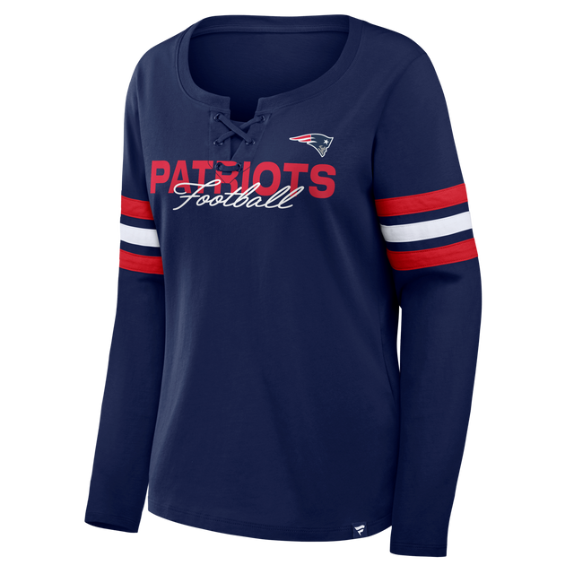Patriots 2026 Fanatics Women's Lace Up Long Sleeve Top