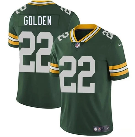 Packers Matthew Golden Nike Men's Green Game Jersey