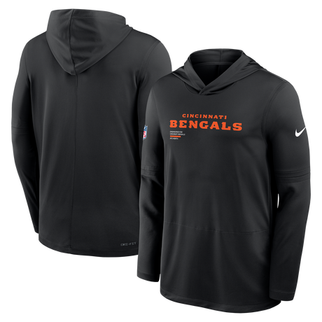 Bengals 2025 Nike Men's Dri-Fit Lightweight Long Sleeve Hoodie Top