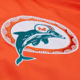 Dolphins 2025 Mitchell & Ness Men's NFL Tie Breaker Anorak Vintage Logo Lightweight Windbreaker
