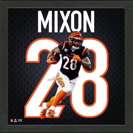 Cincinnati Bengals Joe Mixon NFL Impact Jersey Frame