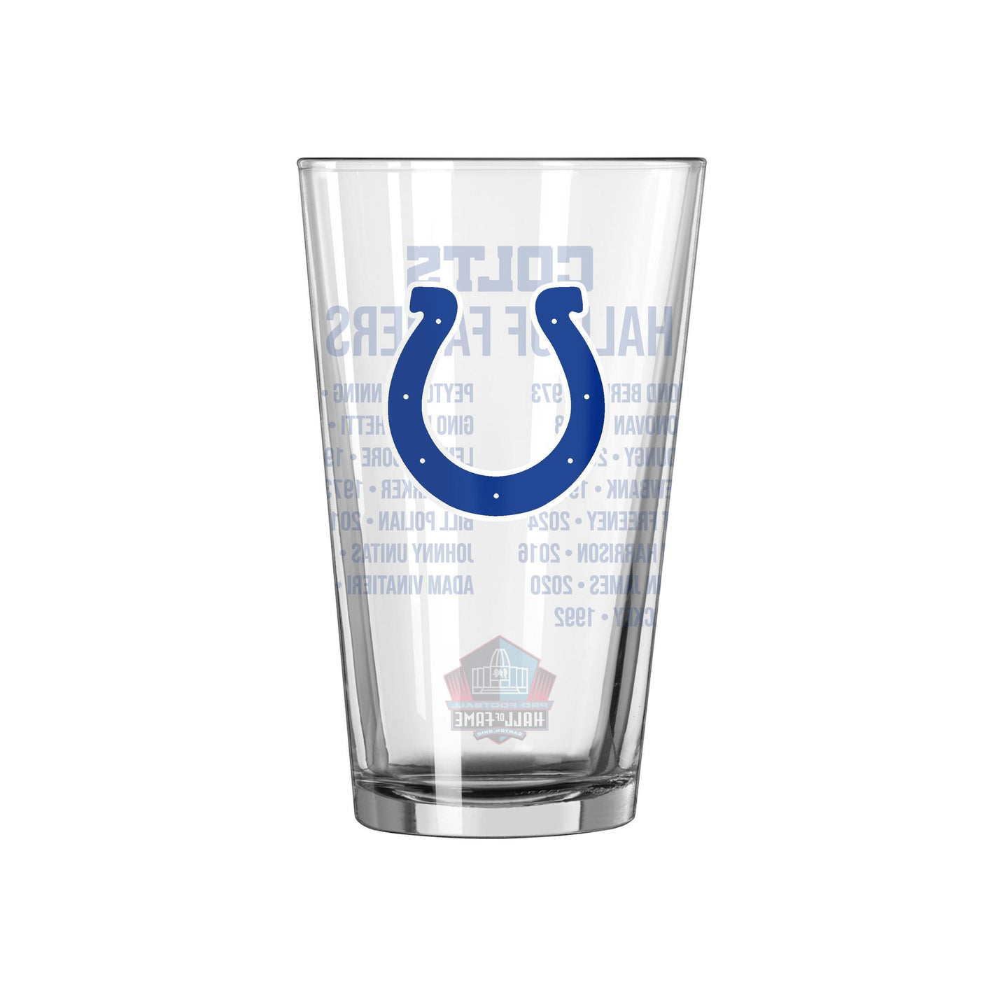 Colts 2026 Hall of Famer Pint Glass