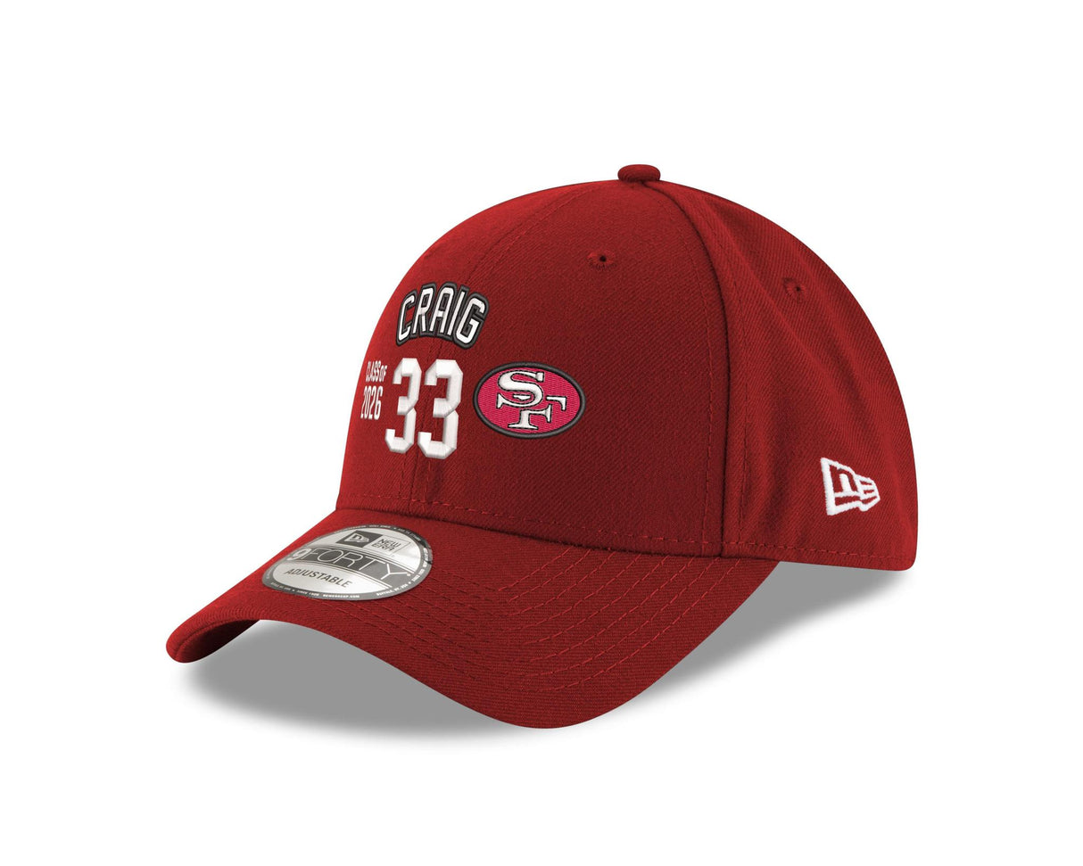Roger Craig 49ers Class of 2026 New Era 9FORTY Name and Number Hat
