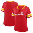 Chiefs 2025 Fanatics Women's Draw Play Athena Lace Up T-Shirt