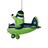 Seahawks Santa Airplane Ornament Pro Football Hall of Fame