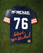 Steve McMichael Wood Jersey 3D Sign