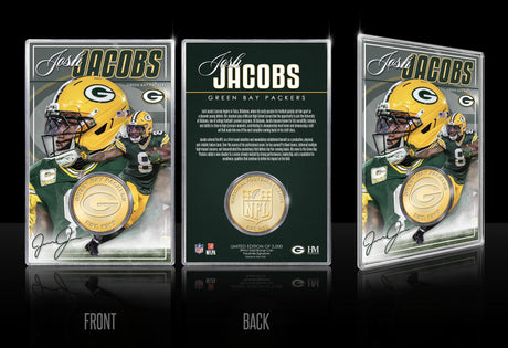 Packers Josh Jacobs Bronze Coin Card