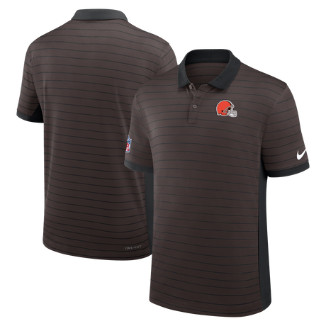 Browns 2025 Nike Dri-Fit Victory Stripe Polo