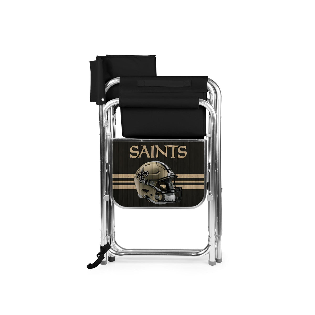 Saints Black Sports Chair