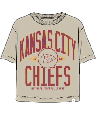 Chiefs 2025 '47 Brand Women's Windthrow Ravine Crop T-Shirt