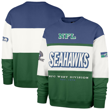 Seahawks 2025 '47 Brand Men's Breeze By Maximalist Crewneck