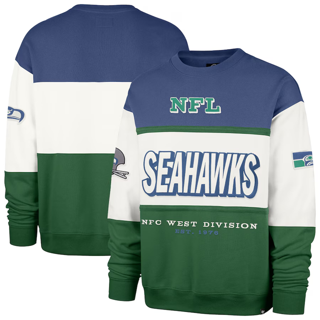 Seahawks 2025 '47 Brand Men's Breeze By Maximalist Crewneck
