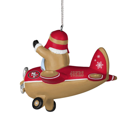 49ers Santa Airplane Ornament Pro Football Hall of Fame
