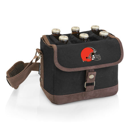 Browns Beer Caddy Cooler Tote with Opener by Picnic Time