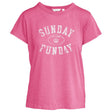 Hall of Fame Women's Camp David Pink Darby Sunday Funday T-Shirt