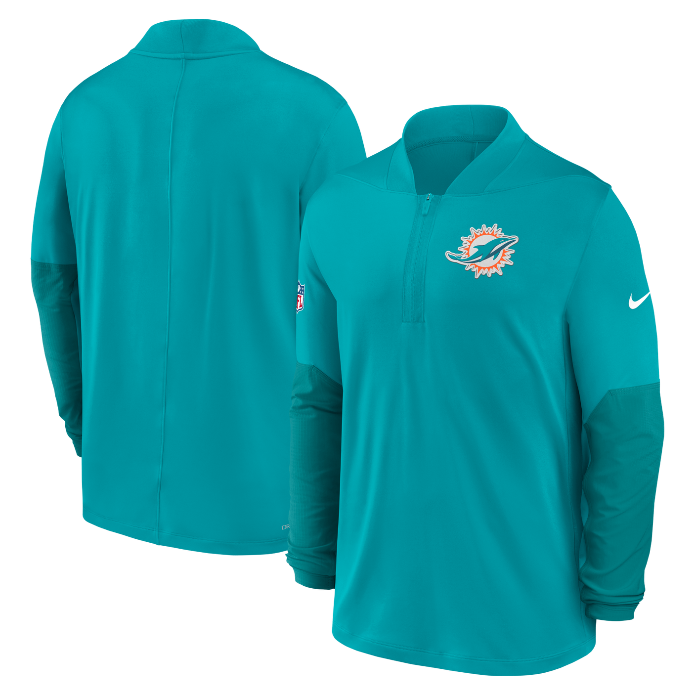 Dolphins 2025 Nike Men's Mid Weight Half Zip