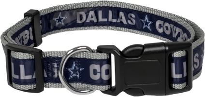Cowboys Pets First Satin Dog Collar Pro Football Hall of Fame