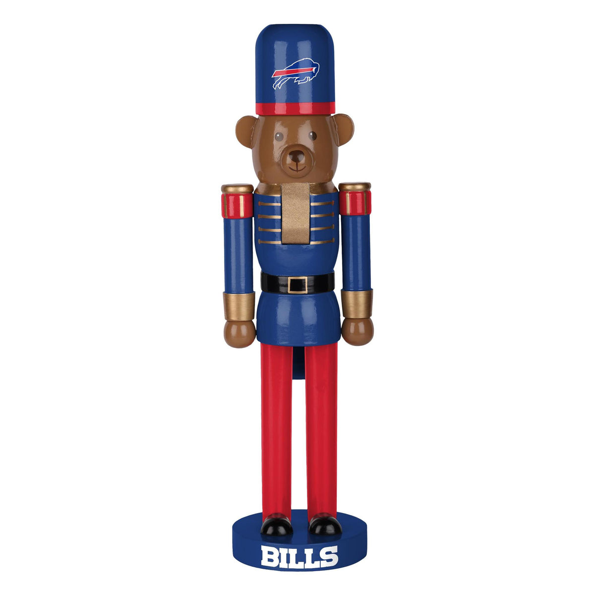 Bills 14 Inch Bear Nutcracker Pro Football Hall of Fame