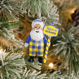 Rams Santa Overalls Ornament