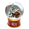 Chiefs Gingerbread House Snow Globe