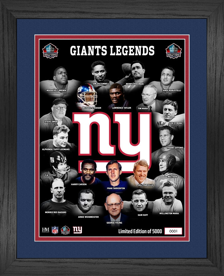 数量限定　RF 01 HALL OF FAME EDITION G2 Giants Hall of Fame Inductees Legacy Frame – Pro Football Hall of Fame