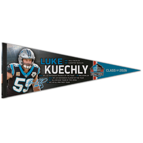 Panthers Luke Kuechly Class of 2026 Premium Pennant