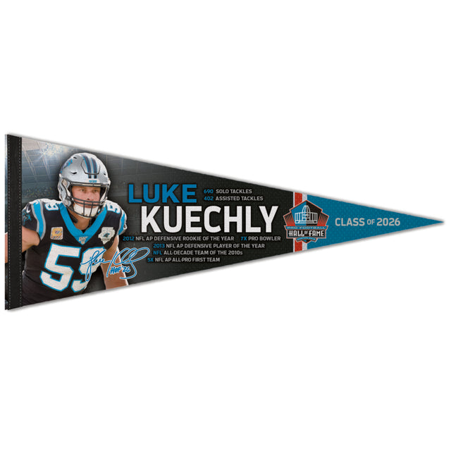 Panthers Luke Kuechly Class of 2026 Premium Pennant